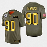 Nike Cowboys 90 Demarcus Lawrence 2019 Olive Gold Salute To Service 100th Season Limited Jersey Dyin,baseball caps,new era cap wholesale,wholesale hats